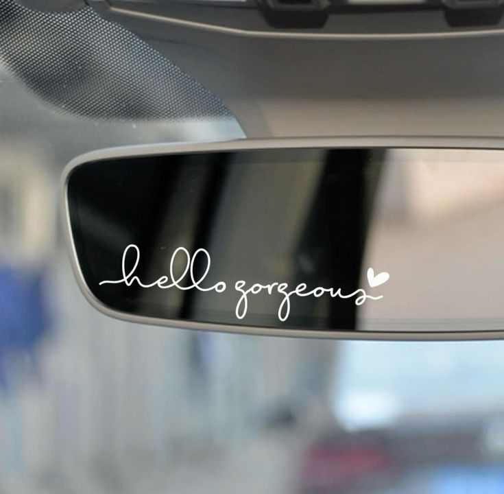 Custom Rear View Mirror Decals