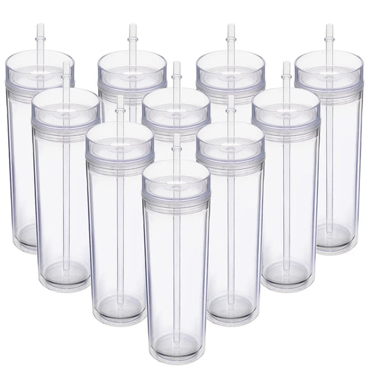 16 oz Snowglobe Plastic Tumbler