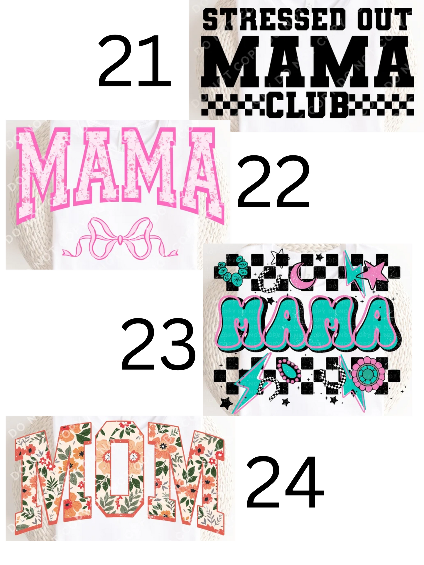 Mom/Mama Pre Order