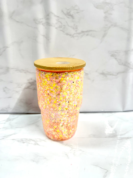 4 oz shot glass snowglobe