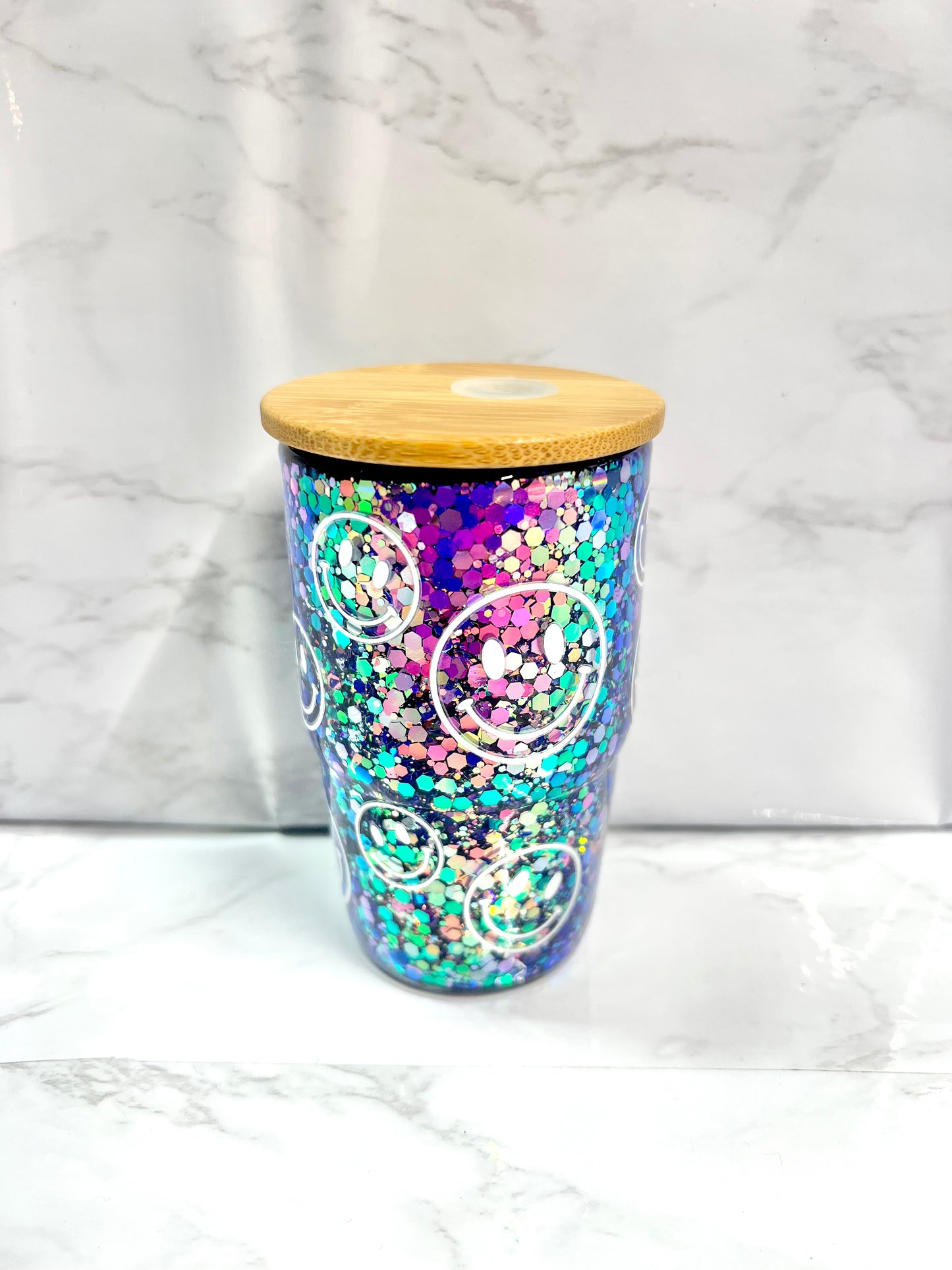 4 oz shot glass snowglobe