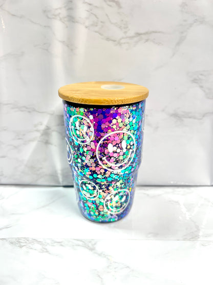 4 oz shot glass snowglobe