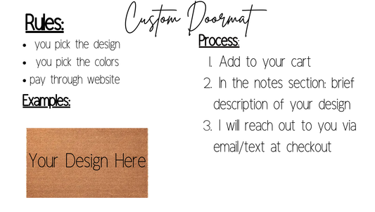 B0: Custom Doormat